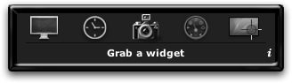 screen shot of the widget