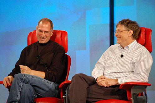 gates and jobs together