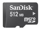 512MB micro SD card