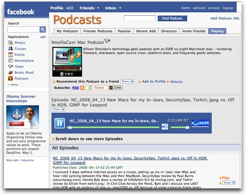 facebook gets podcasts