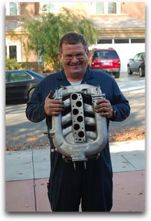 honda bob holding the exhaust manifold