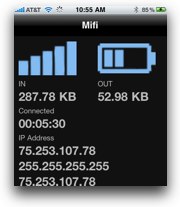 Mifi app for iPhone