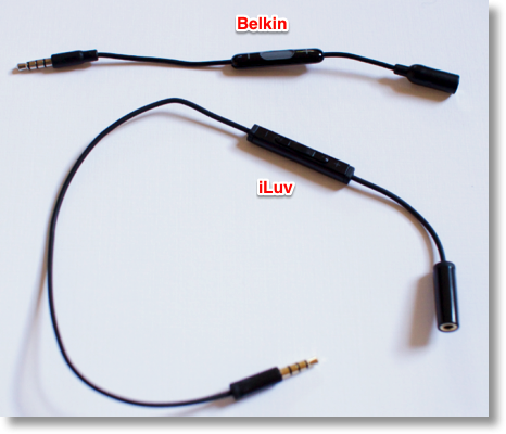 Belkin and iLuv adapters