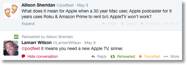Lamarr Wilson calls me a sinner for hating on the AppleTV