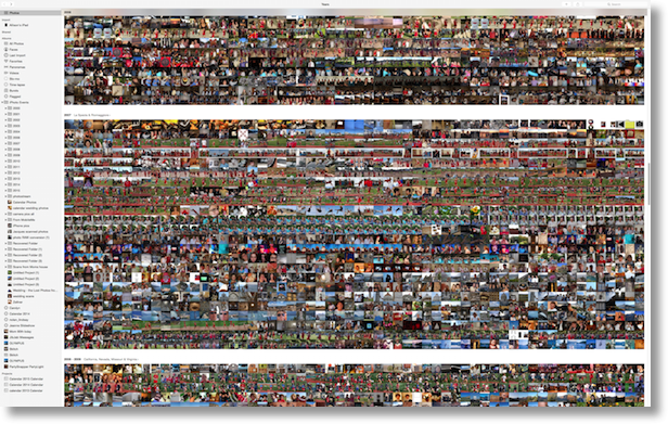  my photo library trying to show how many zillions of photos I have