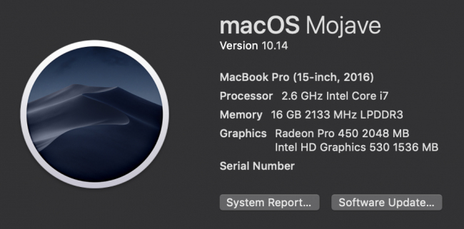 mojave clean install