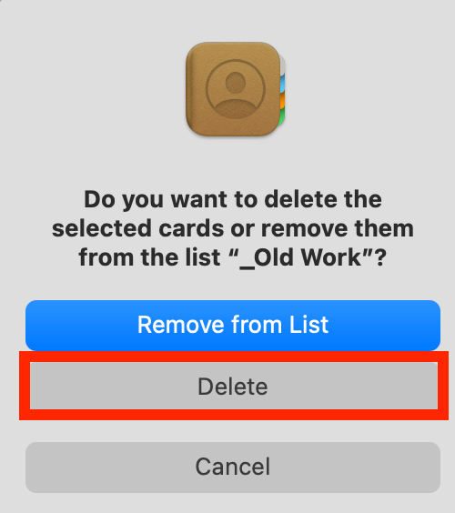 Do you want to delete? Yes!