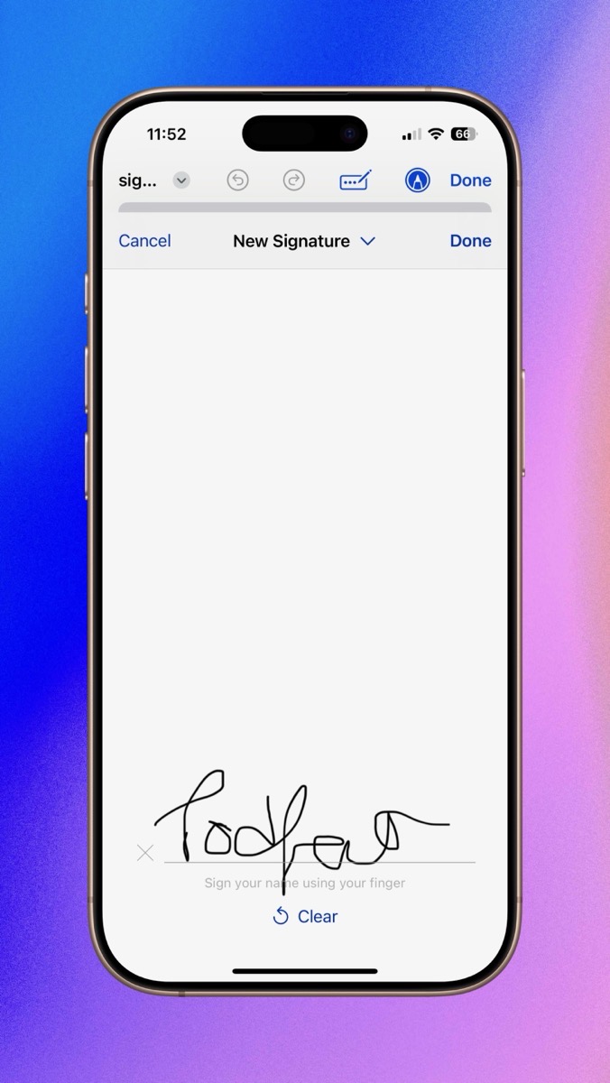 IOS sign like a 3 year old.