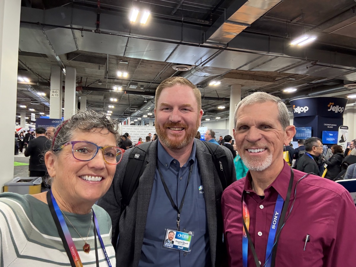 Allison Steve Ewell Steve. In a giant convention all but at least we look happy and the lighting is good!